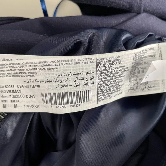 Mango - Dress - Size EU M/US S - Dark navy - NWT - Picture 5 of 5